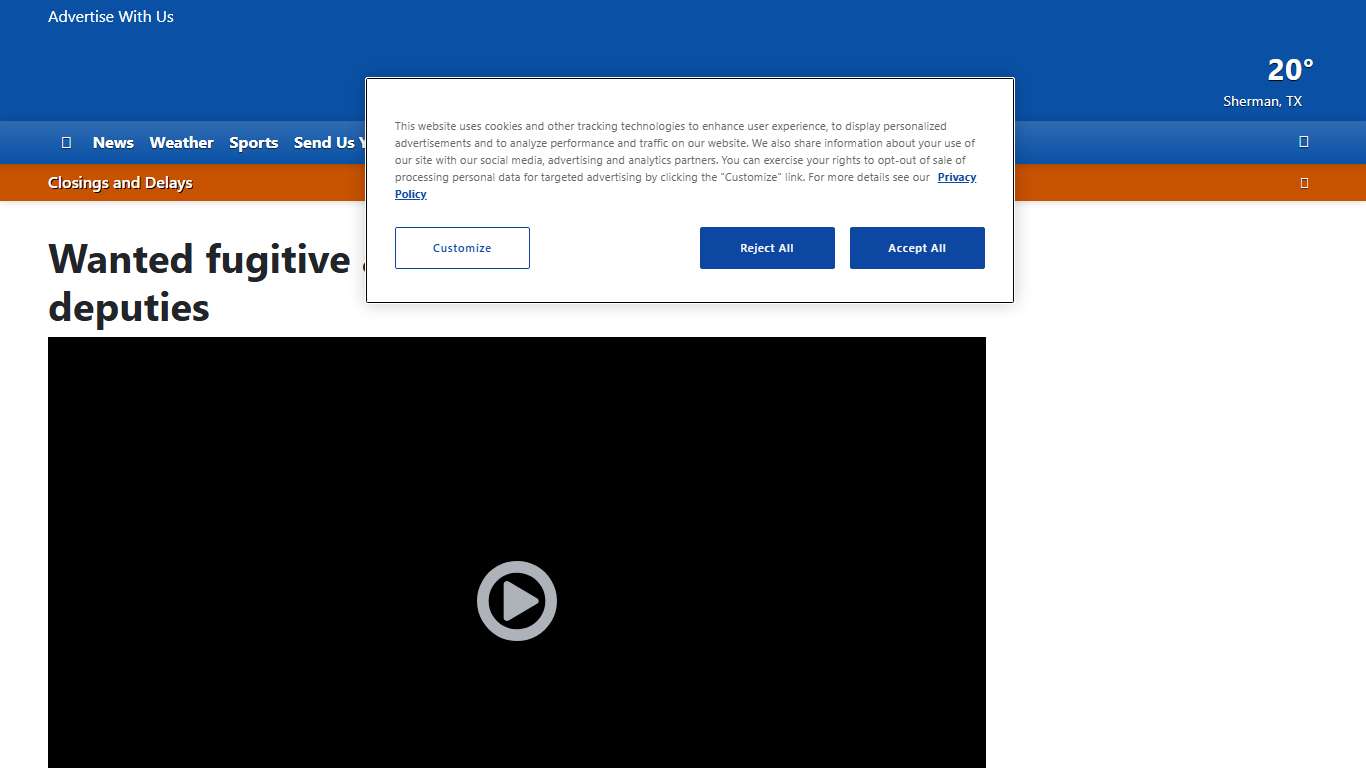 Wanted fugitive arrested by Love County deputies